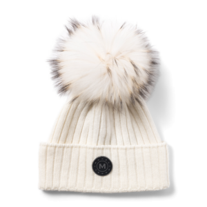 Monel St. Moritz Beanie w-fur pom M215C01-100 Geilo Sport 1